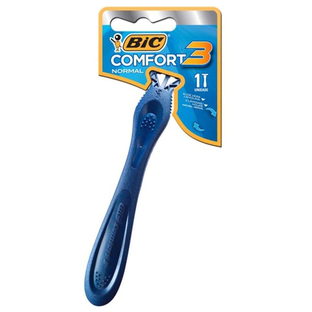 APARELHO DE BARBEAR BIC CONFORT AZUL 3 (1UN)