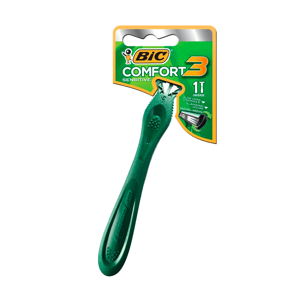 APARELHO DE BARBEAR BIC CONFORT VERDE 3 (1UN)