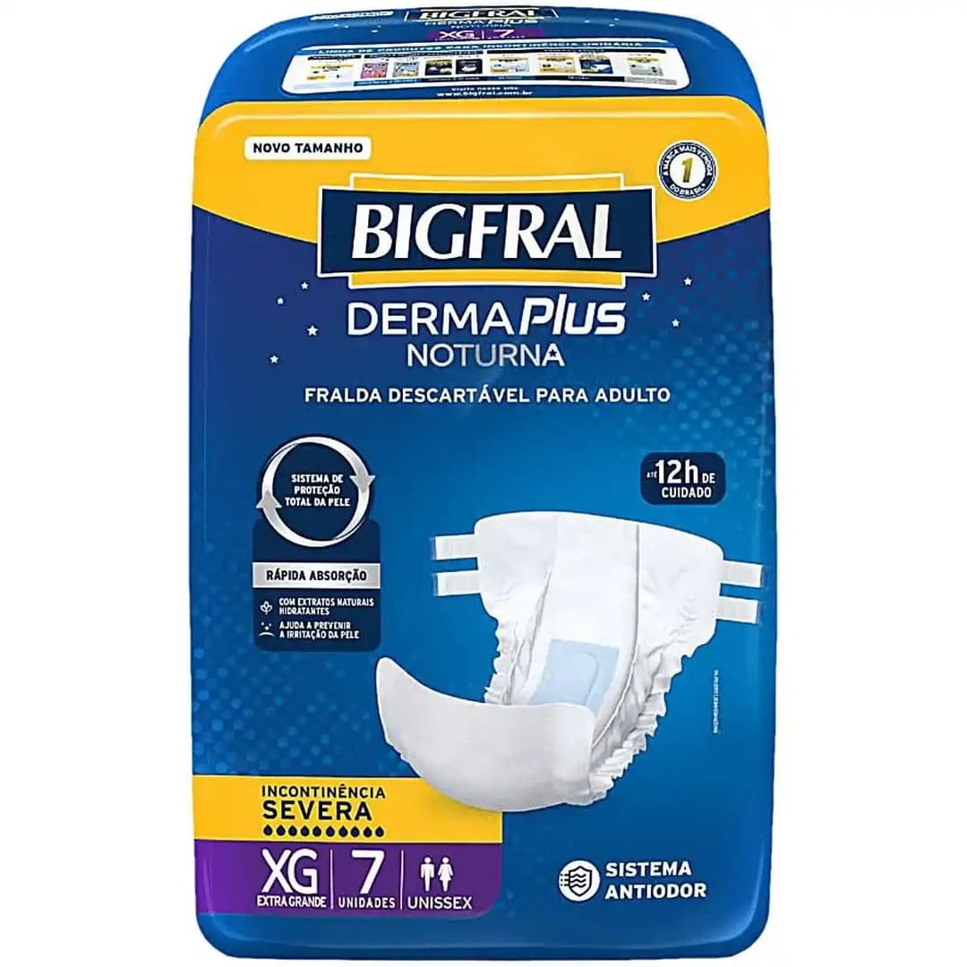 FRALDA BIGFRAL PLUS NOTURNA XG 8X7UN
