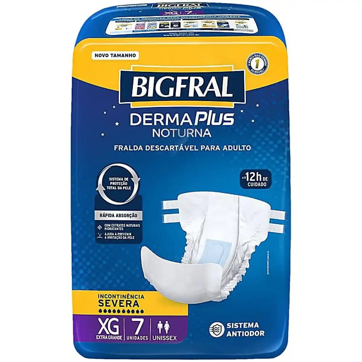 FRALDA BIGFRAL PLUS NOTURNA XG 8X7UN