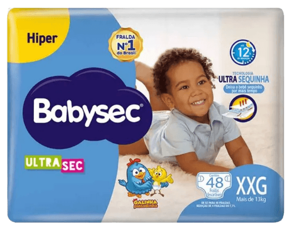 FRALDA BABYSEC HIPER ULTRASEC XXG 2X48UN