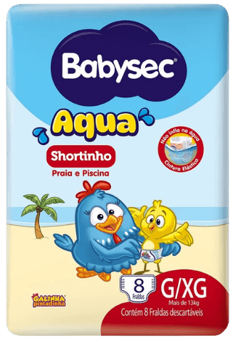 FRALDA BABYSEC PRAIA & PISCINA AQUA G/XG 4X8