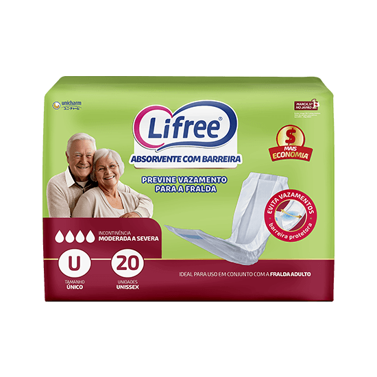 ABSORVENTE GERIÁTRICO LIFREE FRALDA-CALÇA 20UN 