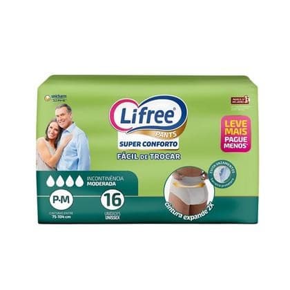 FRALDA LIFREE CALÇA CONFORTO P/M 4X16UN
