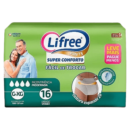 FRALDA LIFREE CALÇA CONFORTO G/XG 4X16UN