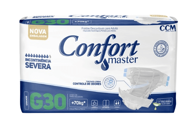 FRALDA CONFORT MASTER ECONOMICA G 4X30UN
