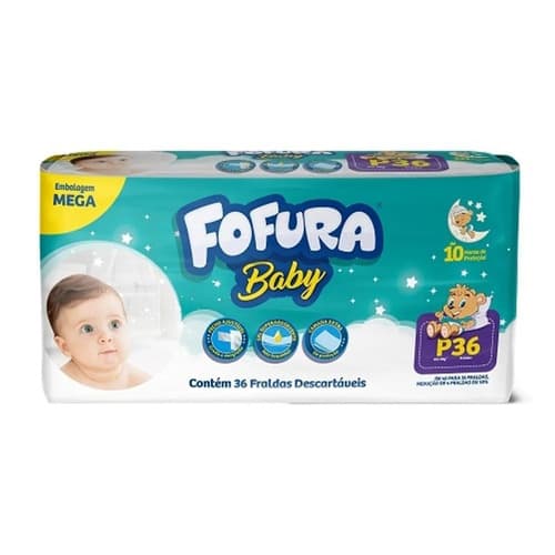FRALDA FOFURA BABY MEGA P 8X36UN
