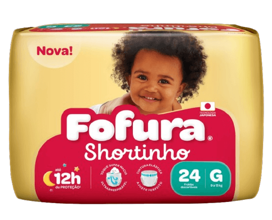 FRALDA FOFURA BABY SHORTINHO MEGA G 8X24