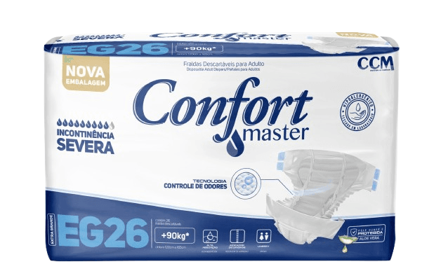FRALDA CONFORT MASTER ECONOMICA XG 4X26UN