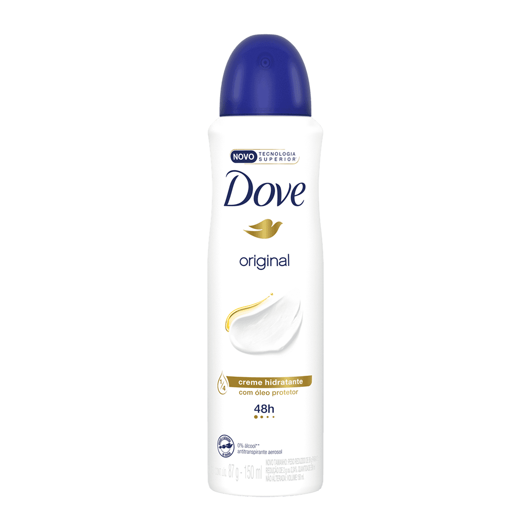DESODORANTE DOVE AEROSSOL WOMEN ORIGINAL 150 ML