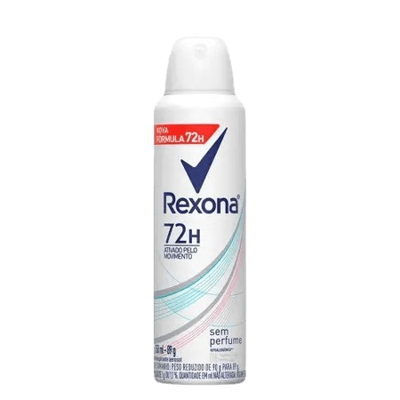 DESODORANTE REXONA AEROSSOL WOMEN SEM PERFUME 150 ML 