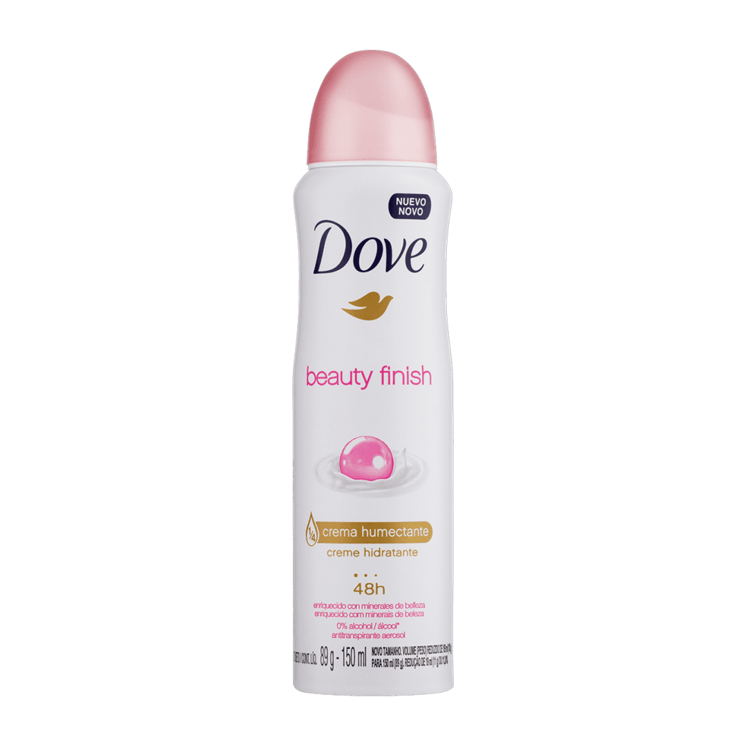 DESODORANTE DOVE AEROSSOL WOMEN BEAUTY FINISH 150ML
