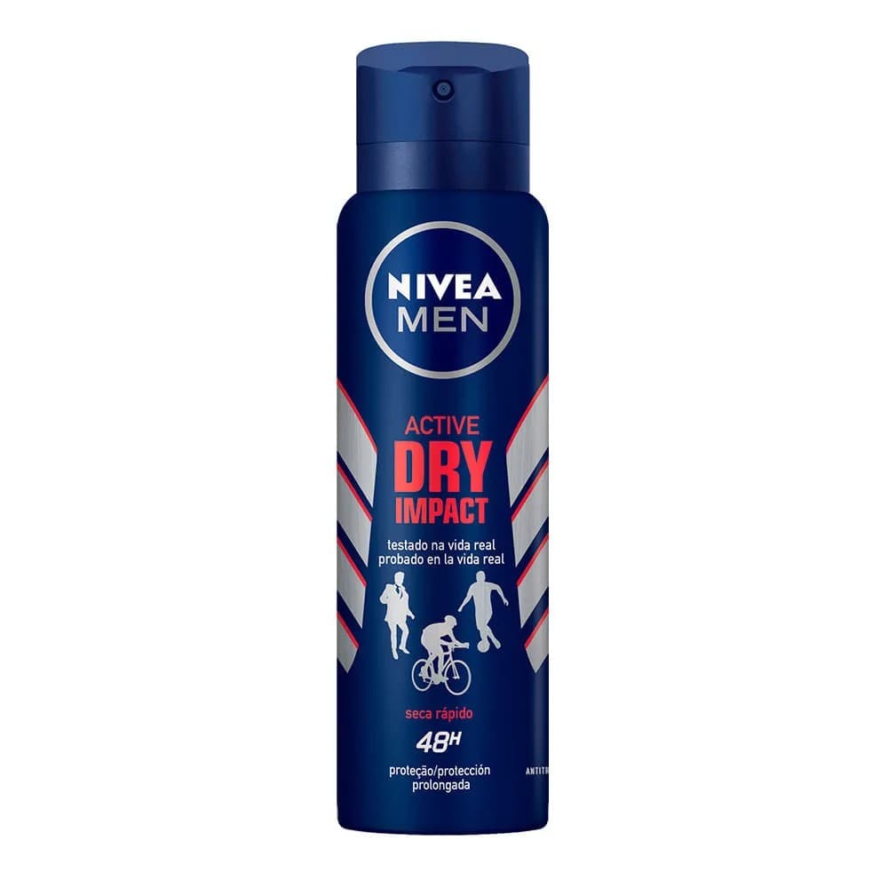 DESODORANTE NIVEA AEROSSOL MEN DRY IMPACT 48H 150ML 