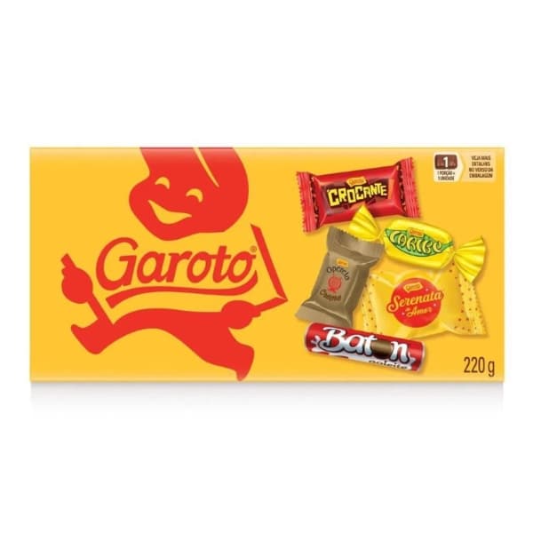 CAIXA DE BOMBOM GAROTO SORTIDO 220GR