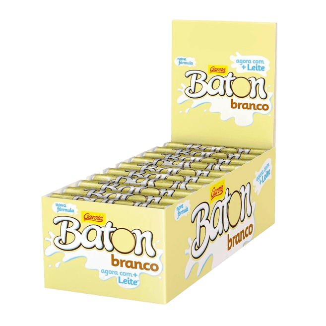 CHOCOLATE BATOM GAROTO BRANCO 30UN