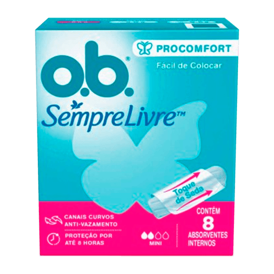 ABSORVENTE OB CONFORT INTERNO 08UN MINI PRO  