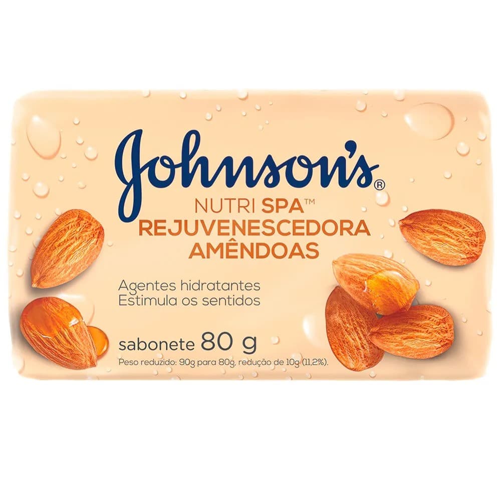 SABONETE JOHNSON`S ADULTO AMÊNDOAS 80GR