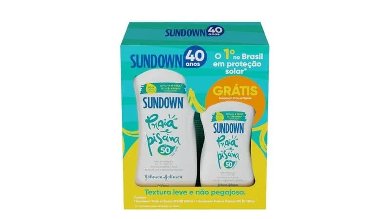 KIT PROTETOR SOLAR SUNDOWN FPS-50 200ML+120ML 