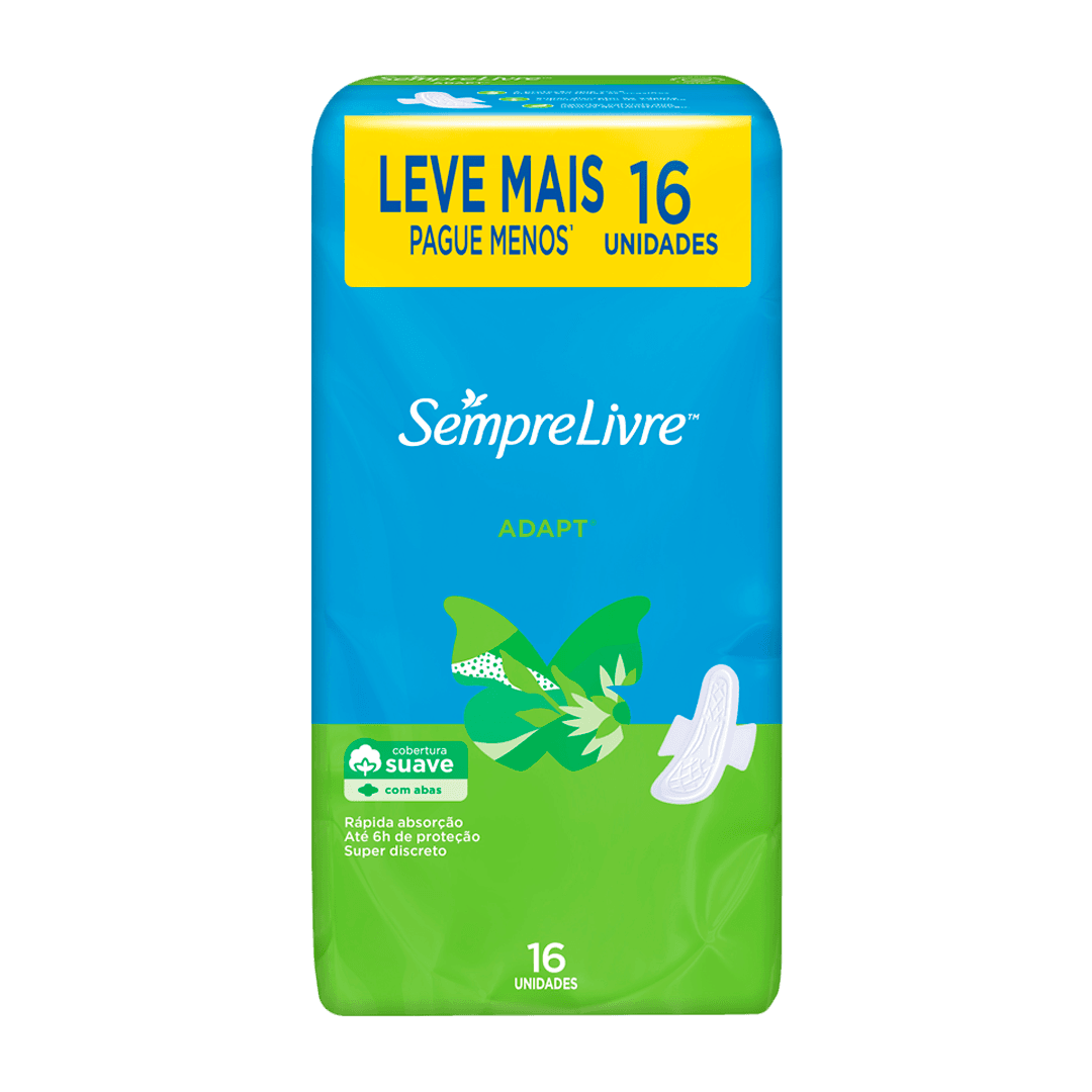 ABSORVENTE SEMPRE LIVRE L16P14UN SUAVE COM ABAS 