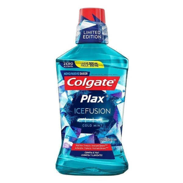 ENXAGUANTE COLGATE PLAX ICE L500P350ML