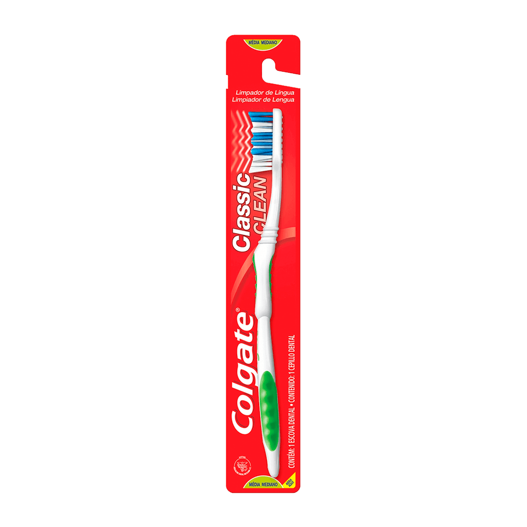 ESCOVA DENTAL COLGATE CLASSIC CLEAN MACIA 1UN