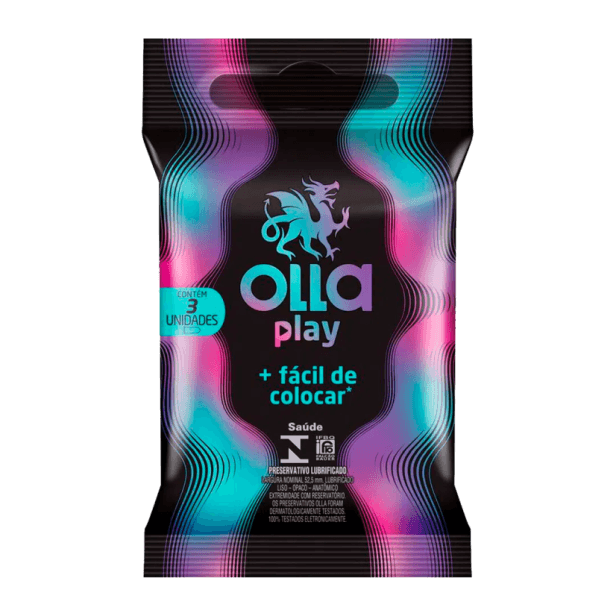 PRESERVATIVO OLLA PLAY LUB 3 UN