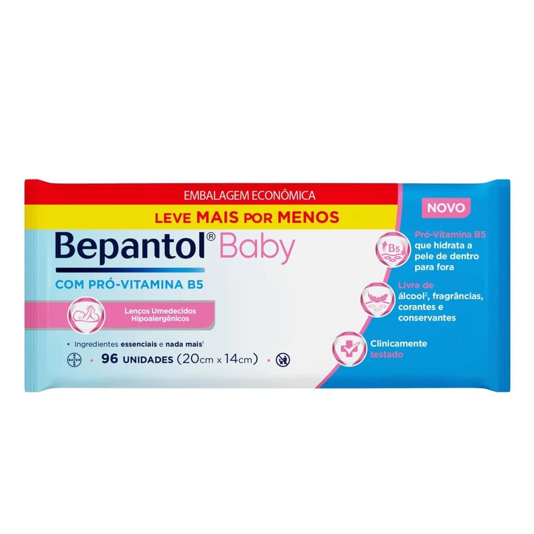 LENÇO UMEDECIDO BEPANTOL BABY 96UN