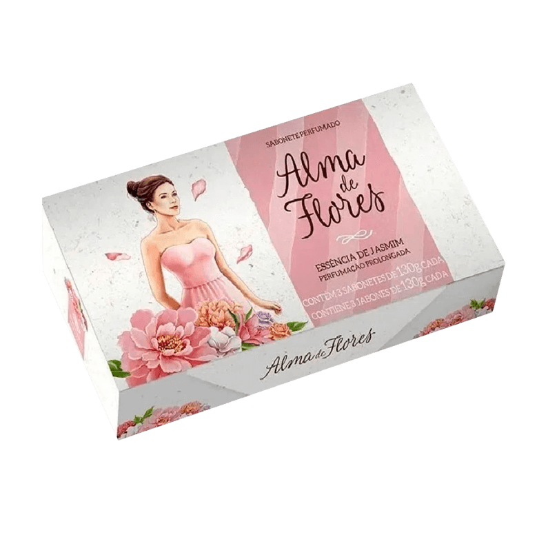 SABONETE ALMA DE FLORES JASMIM PACK 3X130GR