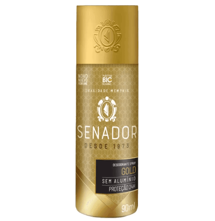 DESODORANTE SENADOR SPRAY GOLD 90ML 