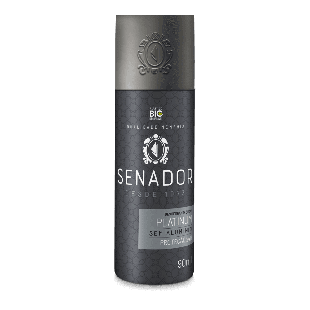 DESODORANTE SENADOR SPRAY PLATINUM 90ML 
