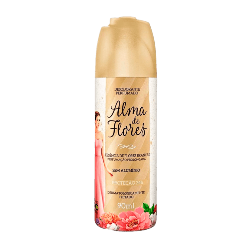 DESODORANTE ALMA DE FLORES SPRAY FLORES BRANCAS 90ML