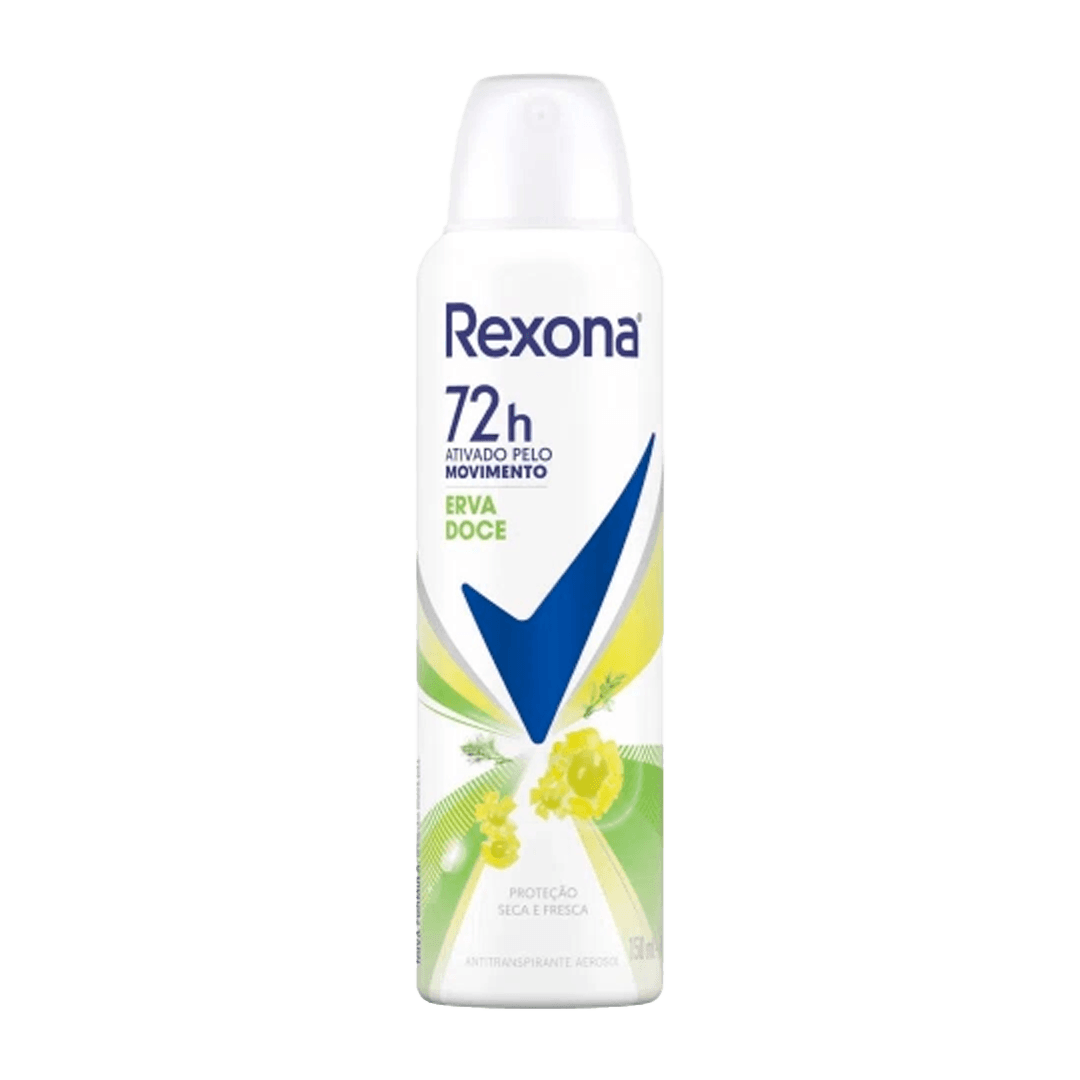 DESODORANTE REXONA AEROSSOL WOMEN ERVA DOCE 150 ML 