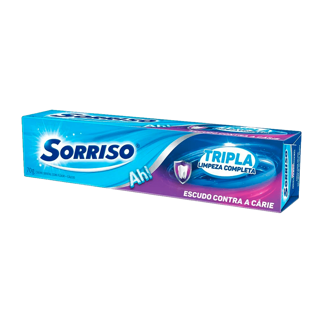 CREME DENTAL SORRISO TRIPLA LIMPEZA COMPLETA 70GR