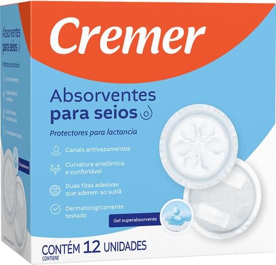 ABSORVENTE PARA SEIOS CREMER 12UN