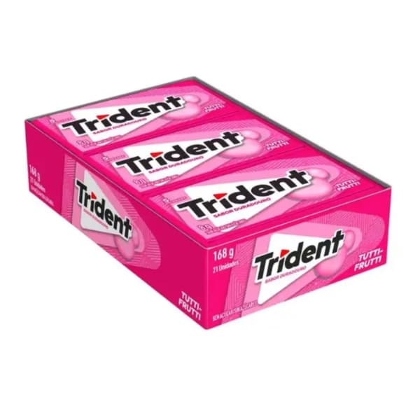 CHICLE ADAMS TRIDENT TUTTI FRUTTI 1X21 UN