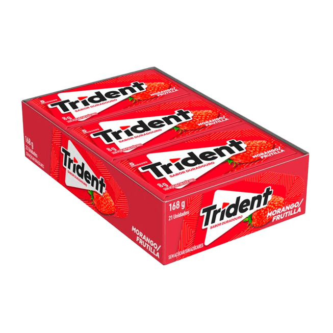 CHICLETE TRIDENT MORANGO 1X21UN