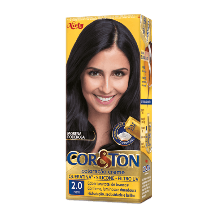 TINTURA COR&TON 02.00 PRETO