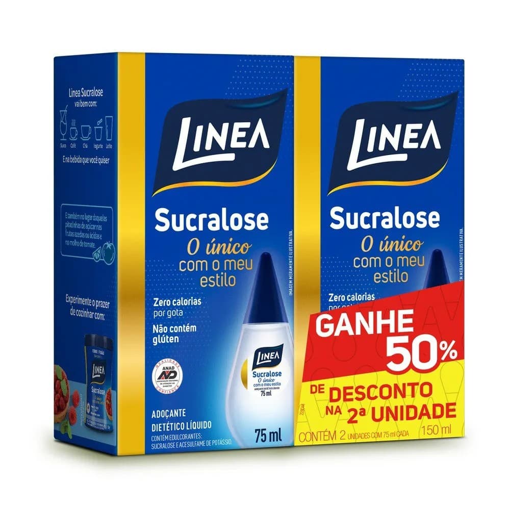 ADOCANTE LINEA LIQUIDO 2X075 ML SUCRALOSE 
