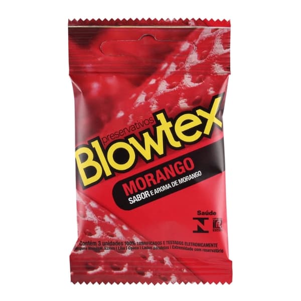 PRESERVATIVO BLOWTEX MORANGO 3 UN