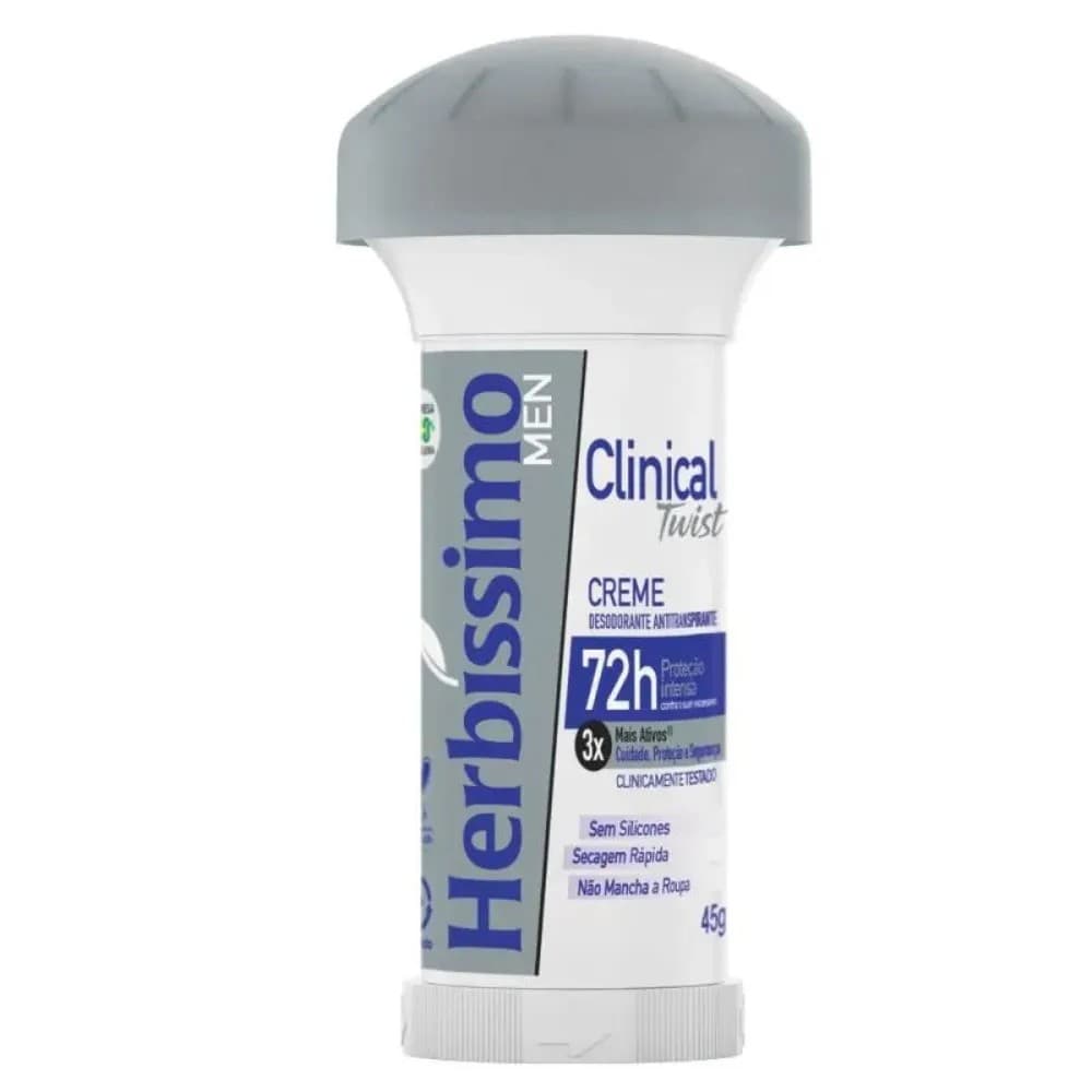 DESODORANTE HERBISSIMO TWIST 45GR CLINICAL MEN 