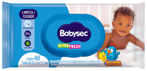 LENÇO UMEDECIDO BABYSEC 48UN