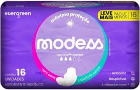 ABSORVENTE MODESS SUAVE COM ABAS 16UN
