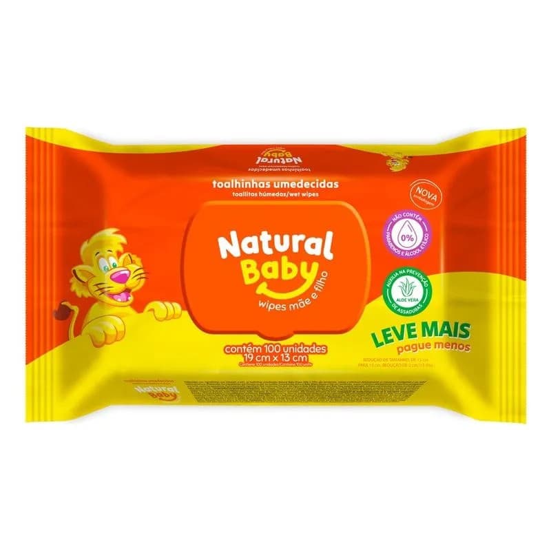 LENCO UMEDECIDO NATURAL BABY L100P80 UN