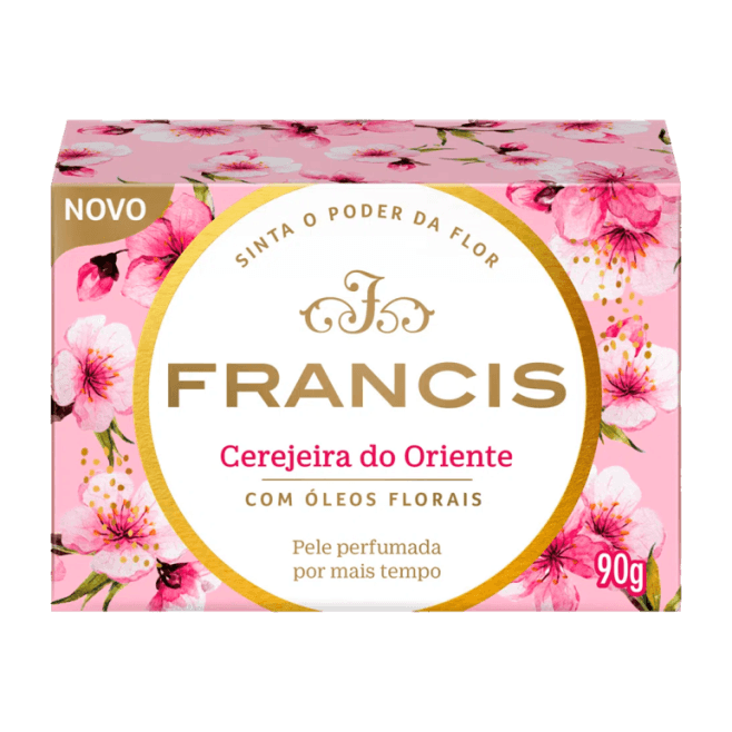 SABONETE FRANCIS CLÁSSICO ROSA 90GR