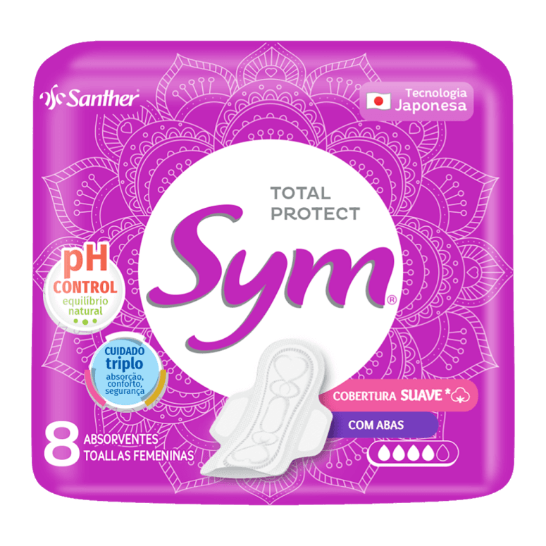ABSORVENTE SYM 08UN SUAVE COM ABAS