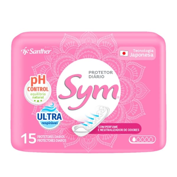 PROTETOR DIARIO SYM COM PERFUME 15UN
