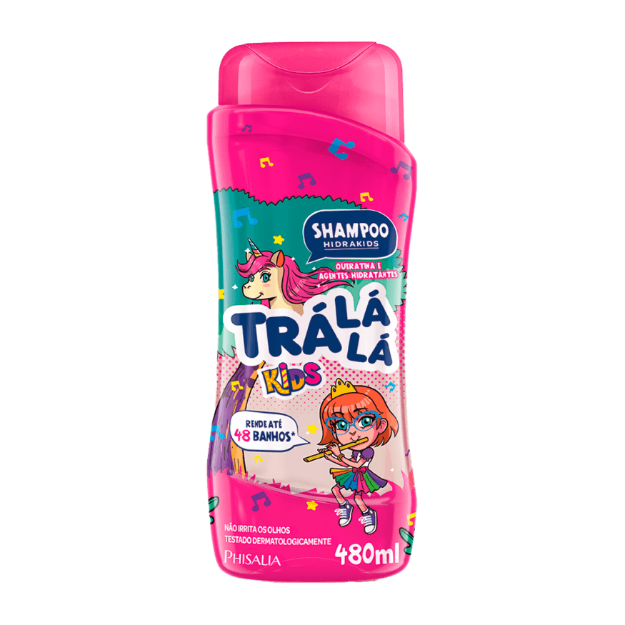 SHAMPOO TRÁ LÁ LÁ KIDS HIDRA ROSA 480ML