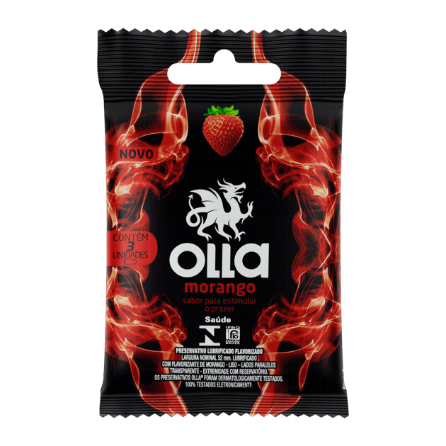 PRESERVATIVO OLLA MORANGO 3 UN