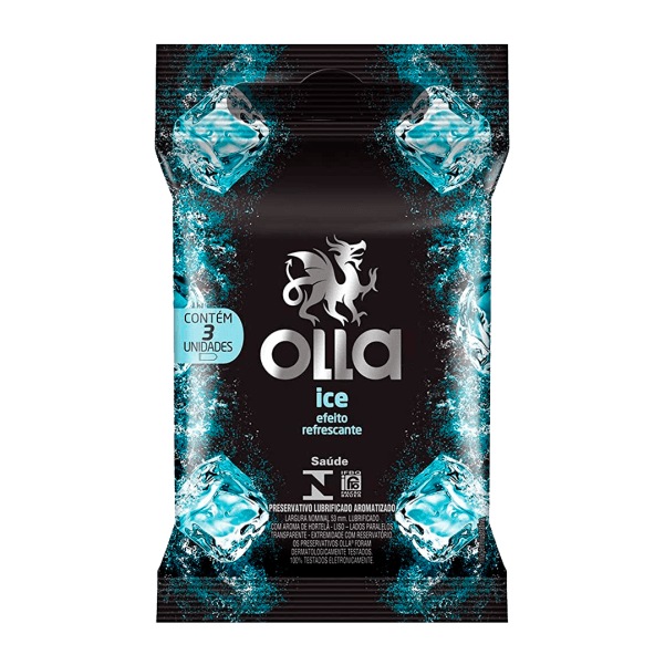 PRESERVATIVO OLLA LUBRIFICADO ICE 3UN