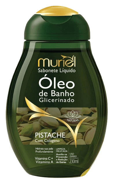 SABONETE LÍQUIDO MURIEL ÓLEO DE BANHO PISTACHE 230ML